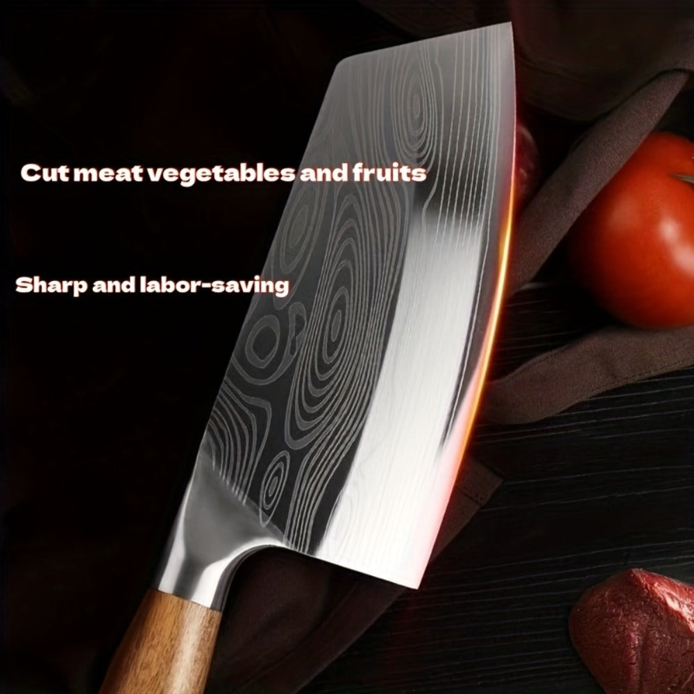 Damascus Chef Knife Set – Sharp Stainless Steel Kitchen Knife with Damascus Pattern Blade for Chopping Vegetables, Meat & Fruit, Professional Home Cook Gift Set 1pc 2pcs 3pcs