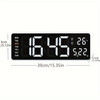 LED Digital Alarm Clock with Dual Alarm, Countdown Timer & 4-Level Dimmer for Bedside Nightstand