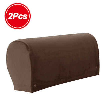 Stretch Armrest Covers for Chairs Sofa Couch 2 Pcs Spandex Elastic Arm Covers Slipcovers Plaid Pattern Furniture Protector for Living Room Recliner Armchair Home Decor