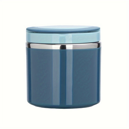 Stainless Steel Lunch Box 630ml Leakproof Stackable Thermal Bento Box with Handle 304 Steel Heat Cold Insulation Container for School Office Camping in Green Pink Blue