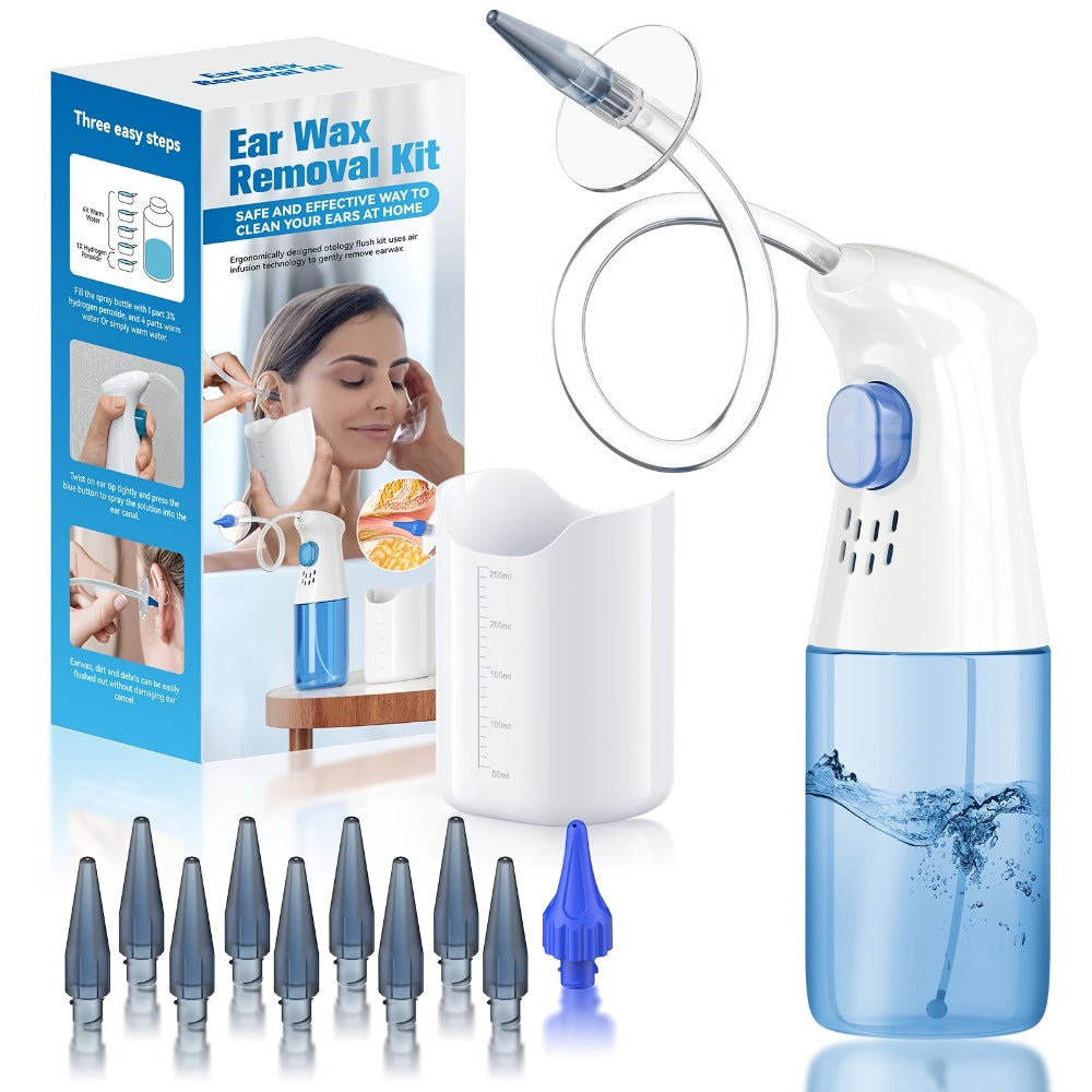 Ear Wax Removal Tool Set 2-in-1 WiFi Visual Ear Washer and Ear Scoop – 1080P HD Camera Ear Cleaning Kit for Effective Earwax Buildup Removal, Smartphone Compatible Home Ear Care