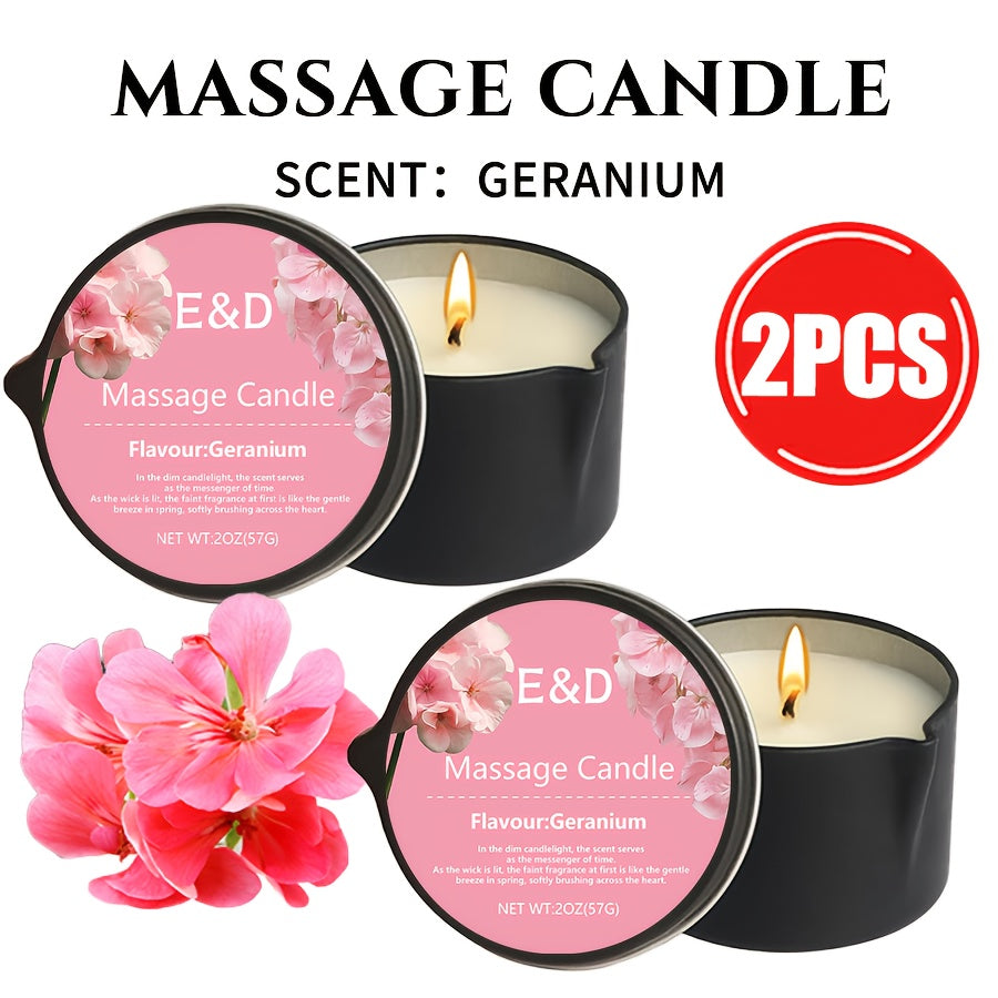 Luxury Soy Wax Candle 2-in-1 Massage Body Oil Essential Oil 20+ Scents 1pc 2pcs 6pcs Warm Moisturizing Lotion Spa Nail Salon Wedding Valentine Christmas Gift