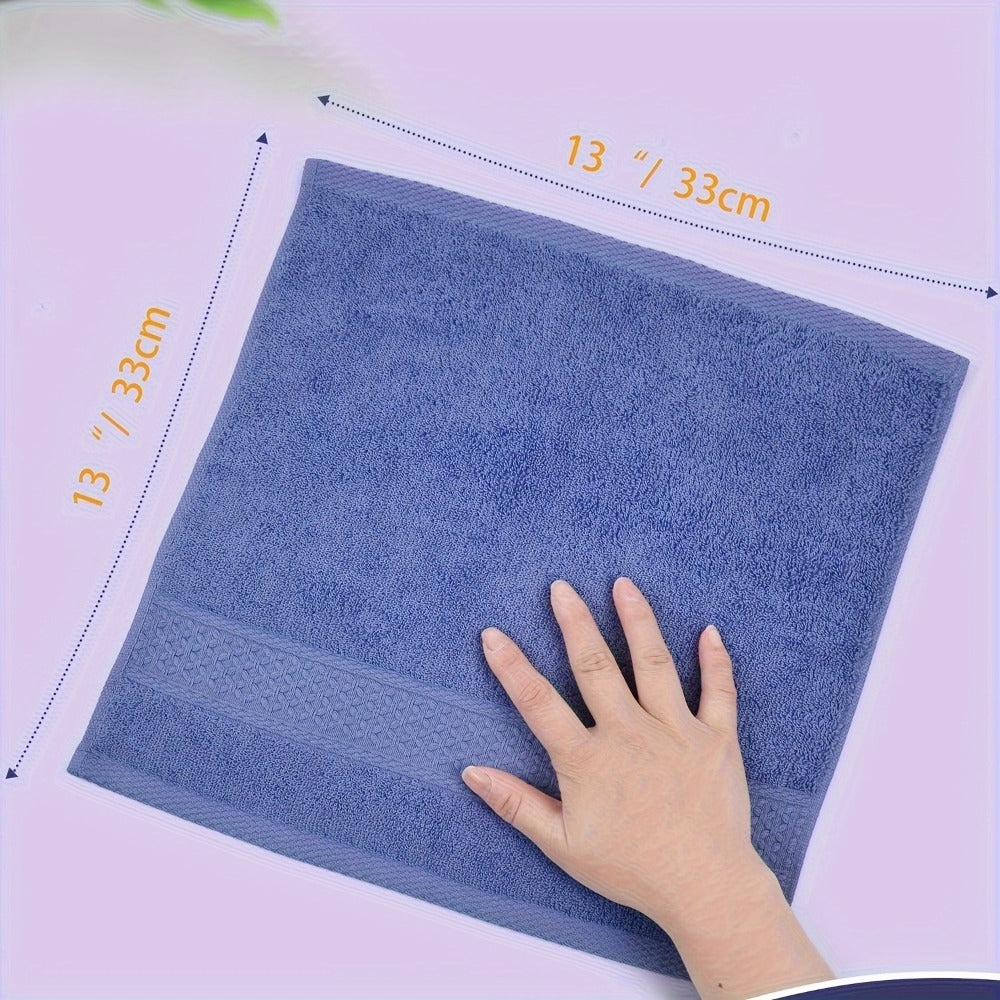 24pcs Washcloths Set – Soft Cotton Face & Body Bath Towels, Mixed Colors, 13x13 Inch, Hotel & Travel