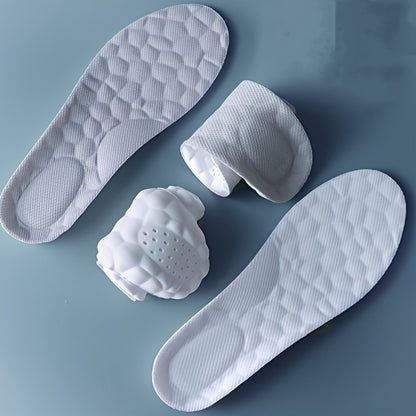 Shoe Insoles 2 Pairs Soft Cushion PU Sports Insoles for Men and Women Breathable Sweat-Absorbing Running Insoles Thickened Comfort Insoles for Standing Walking Training EU35-46