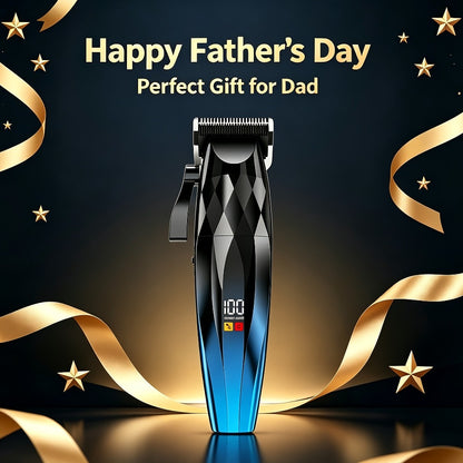 Hair Clipper for Men Professional Electric Trimmer | 7000RPM Motor | Ceramic Blade | 8 Guide Combs | 2000mAh LED Battery | Cordless USB Rechargeable | Fade Buzz Cut Home Barber Kit