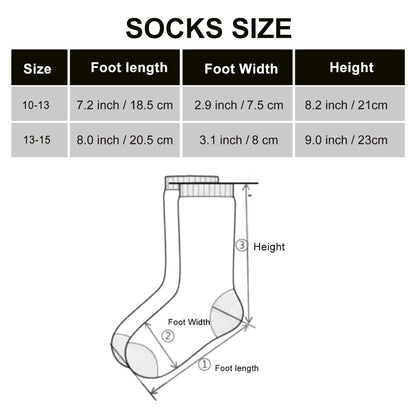 4-Pack Diabetic Socks Men Women Thermal Bamboo Non-Binding Circulation Moisture-Wicking Comfort Socks L XL