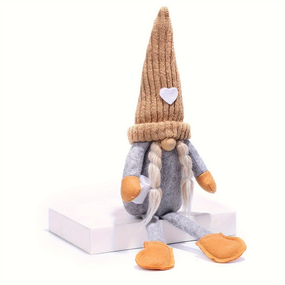 Gnome Home Decor 2pcs Set – Collectible Holiday Gnomes Figurines for Living Room, Bedroom, Office, Birthday & Party Decorations, Gifts for Men & Women