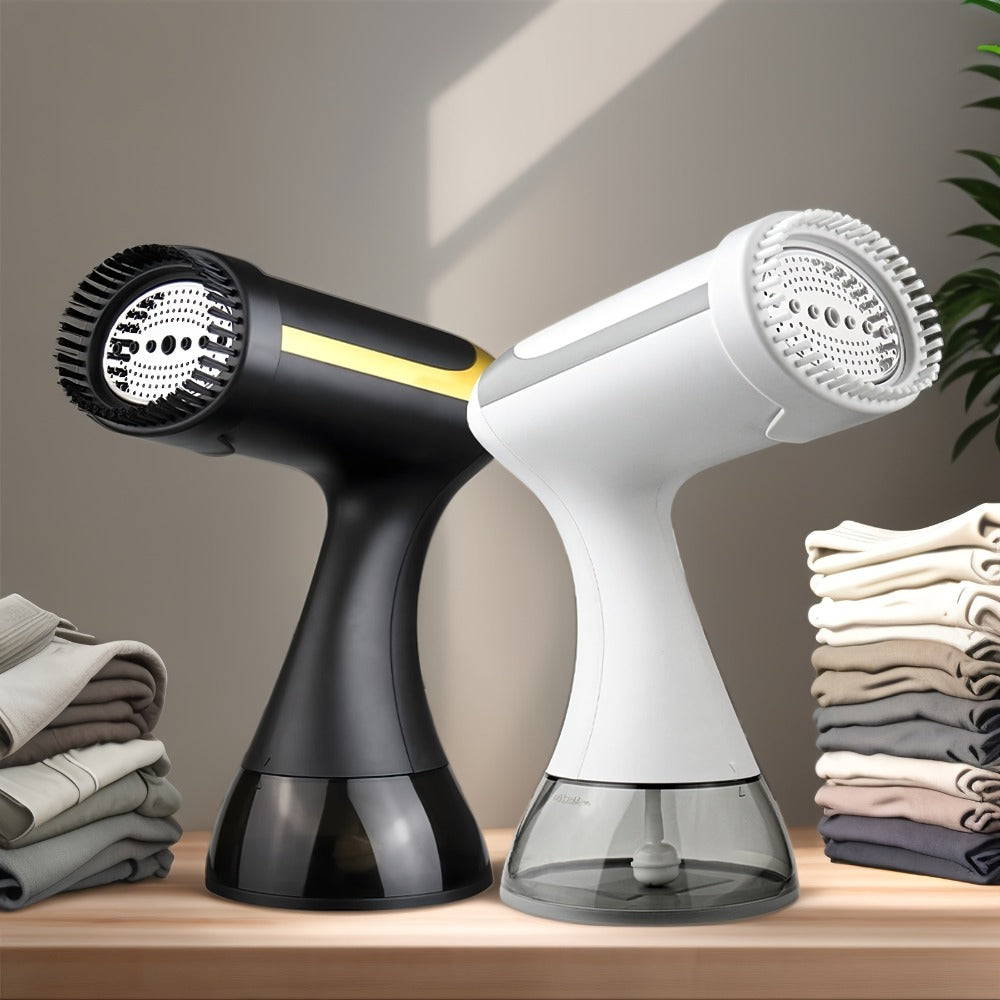 Portable Clothes Steamer 1100W – 20-Second Fast Heat-Up Handheld Garment Steamer with 10oz Water Tank for Wrinkle Removal on All Fabrics – Compact Travel Steam Iron for Home & Travel (Dark Black)
