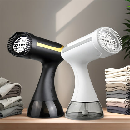 Portable Clothes Steamer 1100W – 20-Second Fast Heat-Up Handheld Garment Steamer with 10oz Water Tank for Wrinkle Removal on All Fabrics – Compact Travel Steam Iron for Home & Travel (Dark Black)
