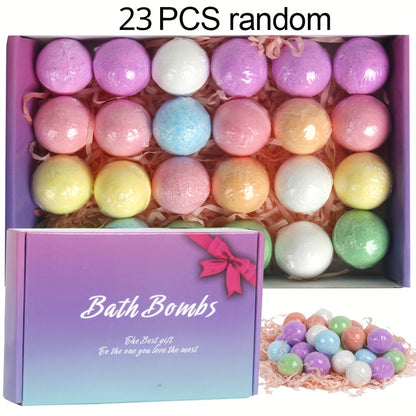 Bath Bombs Gift Set 23pcs Handmade Bubble Bath Fizzes with Essential Oils for Women Wife Girlfriend Birthday Christmas Valentine Anniversary