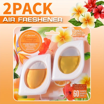 Air Freshener Odor Eliminator for Home Closet Bathroom Pets Small Space 0.25oz Up to 30 Days 6 Scents Eucalyptus Lavender Hawaiian Peach Black Ice Linens Sky 2 6 or 12 Pack