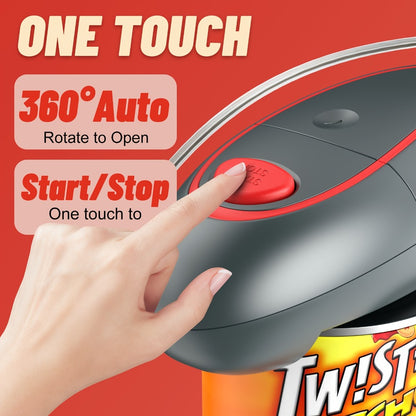 Automatic Can Opener Hands-Free | Electric Battery-Powered One-Touch Can Opener for All Can Sizes, Safe Smooth Edge, Food-Safe Portable Kitchen Tool – No Sharp Edges, Easy to Use, Multiple Colors