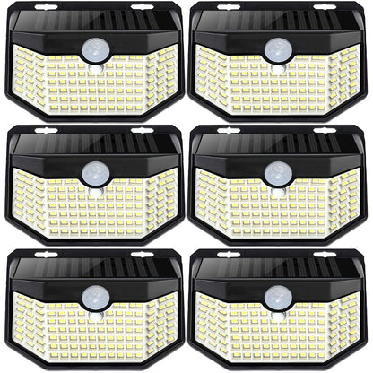 Solar Step Lights Outdoor 120 LED Motion Sensor – 270° Wide Angle IP65 Waterproof Wall Light with 3 Modes | 18-Hour Solar Powered Stair Light for Pathway, Fence, Garage & Deck | 4/6/8 Pack