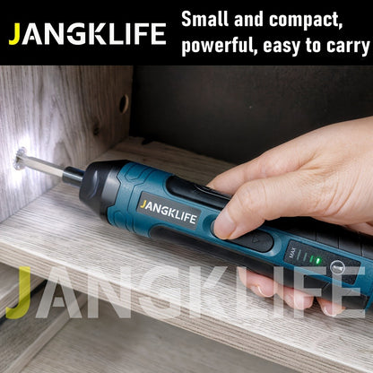 Cordless Electric Screwdriver Set – Rechargeable Power Screwdriver with LED Light, DC Charging, Bit Accessories Included, for Home DIY & Repair