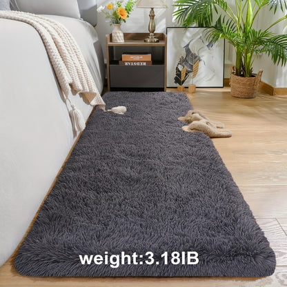Non-Slip Area Rug Fluffy Soft Carpet - Modern Home Decor Floor Mat for Living Room, Bedroom, Kitchen & Bathroom | Easy Clean Cute Plush Rug in Multiple Colors & Sizes | Indoor Anti-Slip Floor Decoration