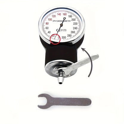Aneroid Sphygmomanometer with Stethoscope Kit - Professional Manual Blood Pressure Monitor, Adult BP Cuff 10"-16", Aluminum Alloy Gauge 300mmHg ±3mmHg Accuracy, Carrying Case Included, No Battery Needed