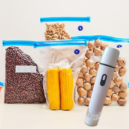 Handheld Vacuum Sealer Machine for Food Storage Portable Food Vacuum Preservation Device with 15 or 30 Vacuum Bags – Powerful Compact Vacuum Sealing Machine for Freshness
