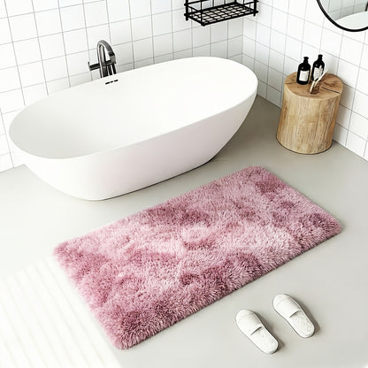 Fluffy Area Rug Tie-Dye Soft Carpet for Living Room Bedroom Office Thickened 1000g/㎡ Machine-Woven Indoor Mat Multi-Color Multi-Size Dark Gray Light Grey Khaki Pink Black White Purple