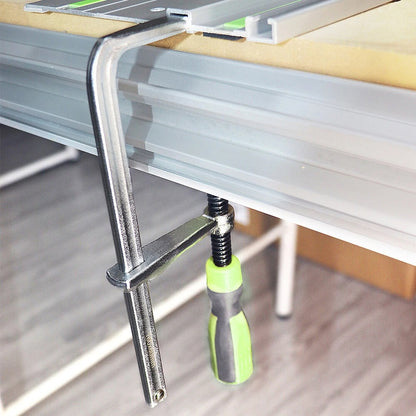 Track Saw Clamps 2pcs, Quick Adjust MFT Table Rail Clamps with Soft-Grip Handle, Compatible with Festool Track Saw Rail System, Woodworking Hold-Down Clamp for 19mm & 20mm MFT Holes