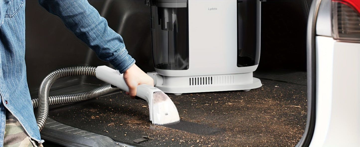 Lydsto Portable Carpet Cleaner 2-in-1 Wash & Dry | 12KPa Suction Fabric Shampooer with Self-Cleaning, 2000ml Tank, Dual Brush Heads – Deep Cleans Sofa, Car Seat & Upholstery