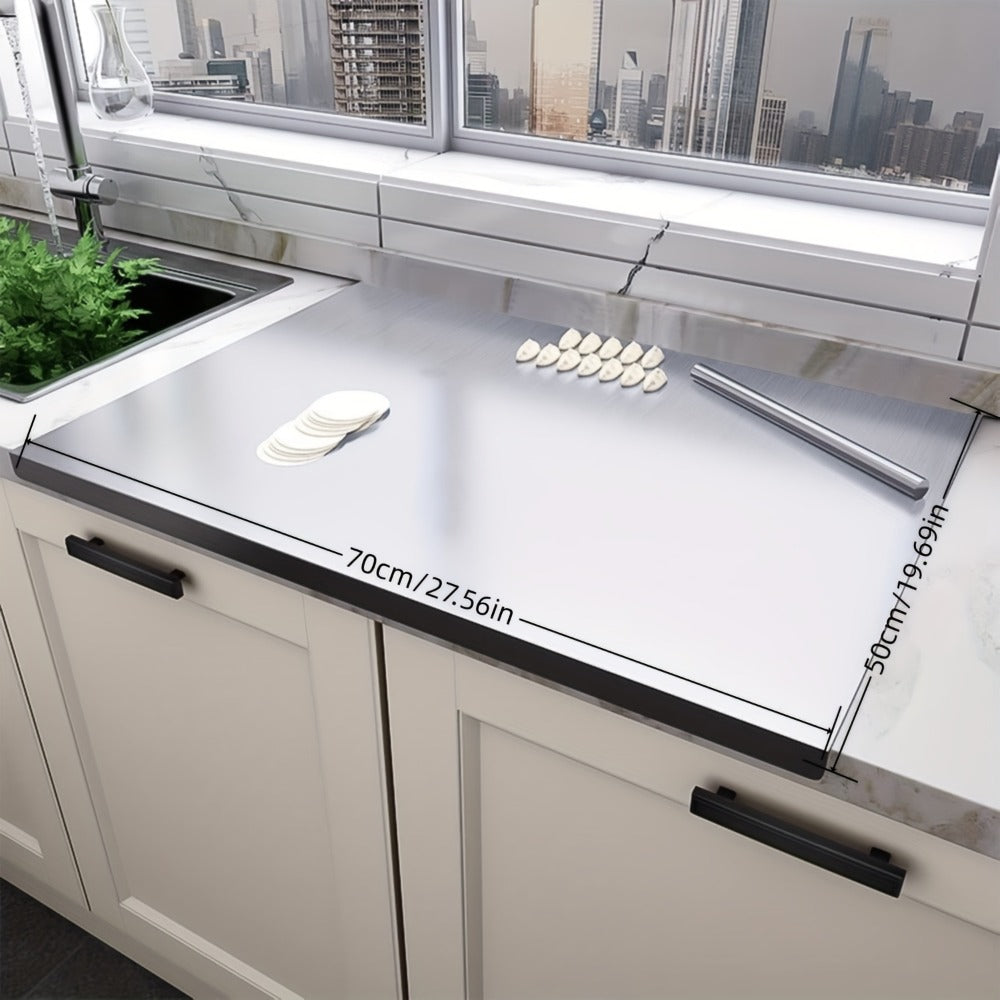 Extra Large Stainless Steel Cutting Board – Multi-Use Kitchen Chopping Board, Easy to Clean & Store, Multiple Sizes