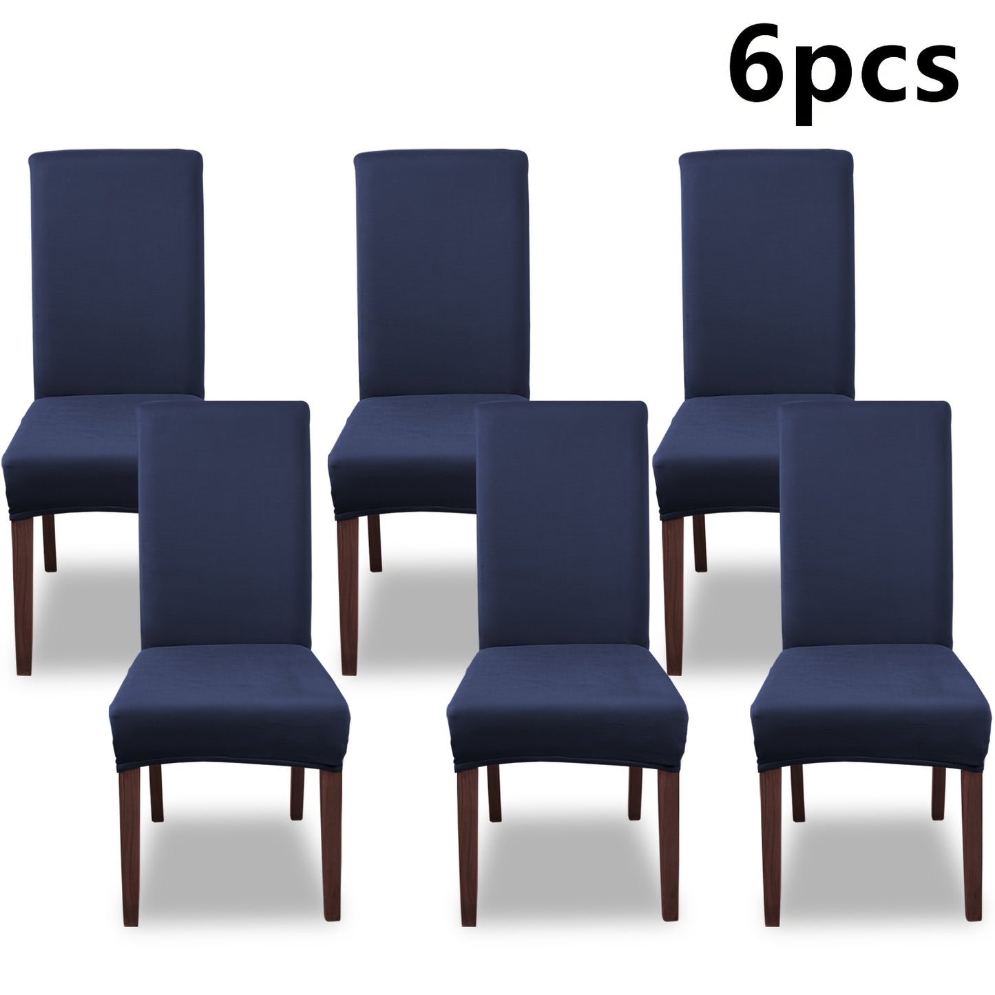 Silky Fiber Elastic Dining Chair Covers Set | Stretch Milk Fiber Slipcover, All-in-One Furniture Protector for Kitchen Wedding Office Hotel Living Room, 4pcs or 6pcs, 8 Colors