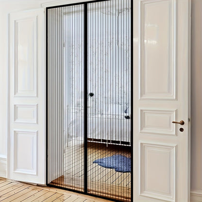 Magnetic Screen Door – Heavy Duty Retractable Mesh Door Curtain, Pet-Friendly & Insect Proof, Auto-Close Magnetic Closure for Patio, Front Door & Sliding Doors, Easy Install, 39x82 Inch