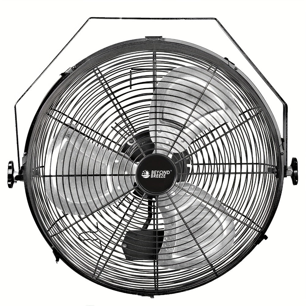 Wall Mounted Fan 18"/16" with 3 Speed Settings – Quiet Heavy Duty Electric Fan for Home, Garage & Industrial Use, Portable Shop Fan with Adjustable Tilt, Black or White