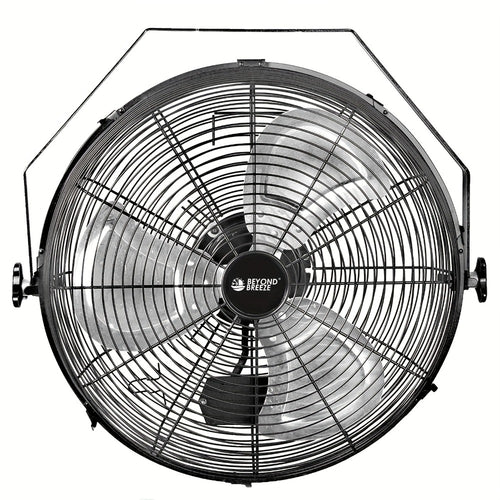 Wall Mounted Fan 18"/16" with 3 Speed Settings – Quiet Heavy Duty Electric Fan for Home, Garage & Industrial Use, Portable Shop Fan with Adjustable Tilt, Black or White