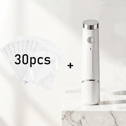 Vacuum Sealer Machine with 10 Reusable Bags – Handheld Food Vacuum Sealer Kit, BPA-Free Seal Bags, Portable Meal Saver for Sous Vide & Freezer Storage
