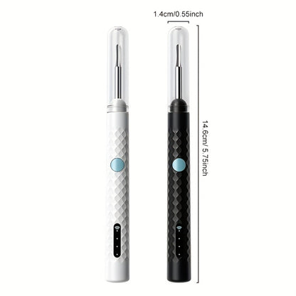 Ear Cleaning Camera Kit 1080P HD Rechargeable Lithium Battery – 6 Ear Spoons, Ear Tweezers, Visual Ear Wax Removal Tool Compatible with All Smartphones for Adults Safe Home Ear Care