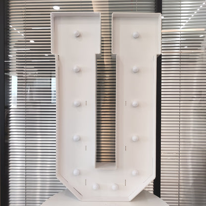 LED Letter Lights 4FT Tall Marquee Letter Lights A-Z Alphabet Light Up Letters with Cool White LED for Wedding, Birthday, Party, Proposal & Graduation Decor