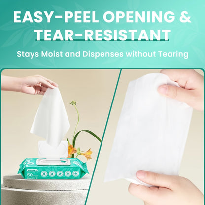 Flushable Wet Wipes Adult XL Unscented No Alcohol Septic Safe Toilet Wipes Portable Family Size for Bathroom Outdoor Camping Travel Hygiene 150 or 300 Wipes 3 or 6 Pack
