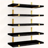 5pcs-Black Golden
