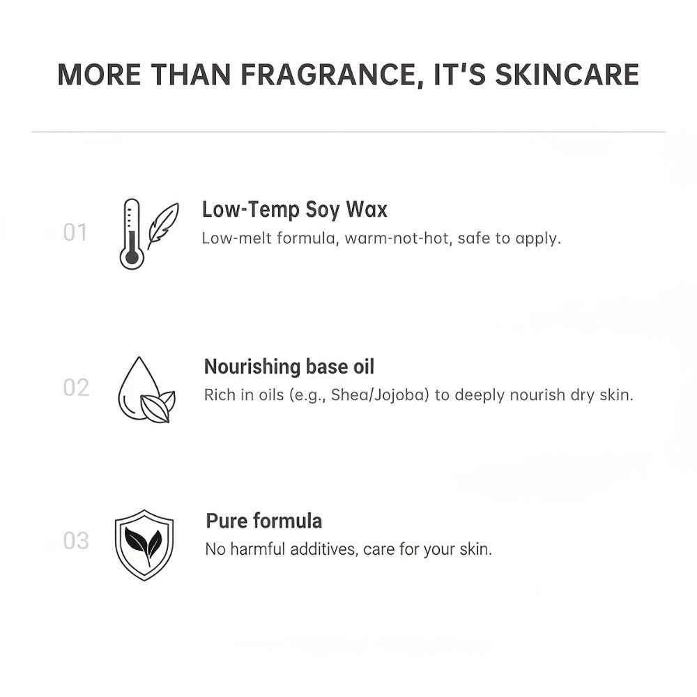 Massage Oil Candle 2-in-1 Soy Wax Scented Candle with Essential Oil Warm Moisturizing Body Lotion 20+ Scents Spa Pedicure Nail Salon Wedding Valentine Gift for Women