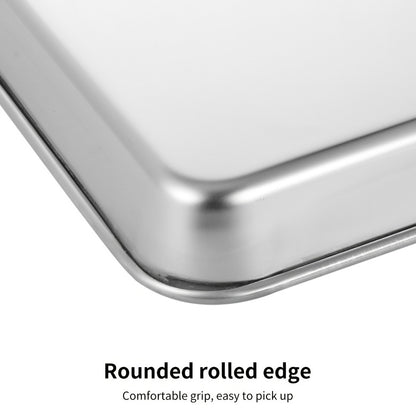 Baking Sheet and Rack Set Stainless Steel Half Sheet Pan with Cooling Rack Heavy Duty Rust Free Dishwasher Safe for Cookie Baking Roasting Grilling 2 3 4 Pan Options