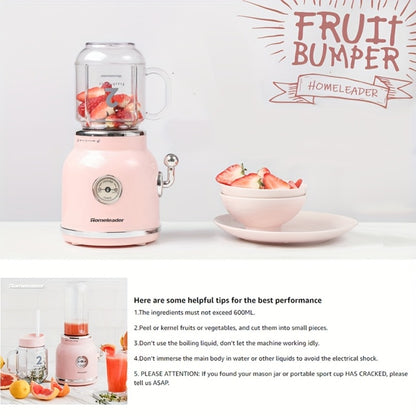 Personal Blender for Smoothies & Shakes - 20.3 oz Tritan BPA-Free Travel Cup with Lid, Portable Single Serve Smoothie Blender, Compact Countertop Blender for Gym, Office & On-the-Go, Cyan