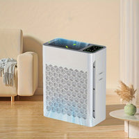 Large Area Air Purifier With Cold Light Silvery