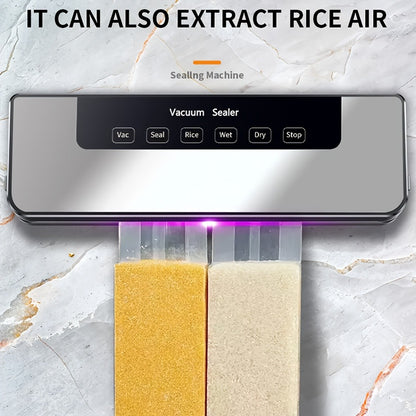 Vacuum Sealer Machine 65KPA – 6-in-1 Automatic Food Sealer with 50 Bags, Dry Moist Modes, Sous Vide Compatible, Food Preservation System for Home Kitchen, Easy Clean