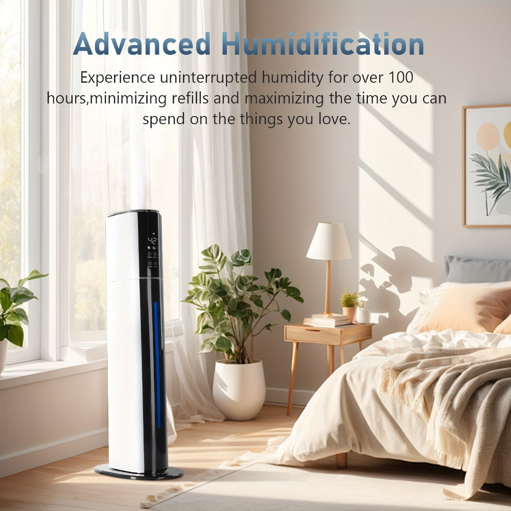 Cool Mist Humidifier 2.4 Gallon Top Fill with Smart Humidity Control Sleep Mode Soundwave Technology for Large Rooms Bedroom Office Plants 600ft²