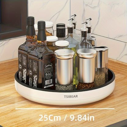 360° Rotating Kitchen Organizer – Multi-Functional Countertop Spice Rack & Cabinet Storage Rack for Cooking Oils, Spice Jars & Pantry Essentials, Space-Saving Turntable Lazy Susan