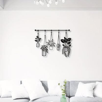 Metal Flower Wall Art Rustic Farmhouse Decor, Minimalist 3D Floral Wall Sculpture for Living Room Bedroom Bathroom Dining Room, Boho Wall Decor Housewarming Gift