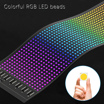 Flexible LED Display Screen Programmable Text & Animation, App & Remote Control, High-Definition RGB Matrix Panel for Any Curved Surface, Unique Gift for Friends & Family, Home Office Party Decoration