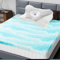 2 in/twin mattress+Gray Pillow