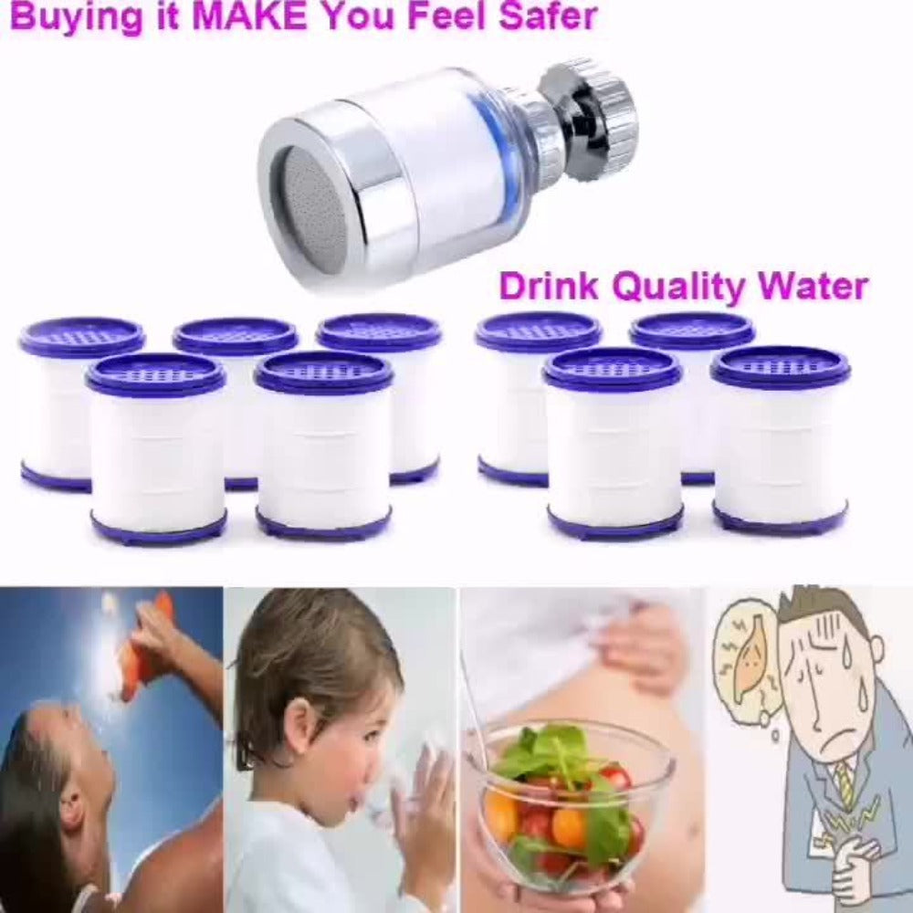 Faucet Aerator 360° Rotating Sink Filter – Universal Pressurized Spray Head for Kitchen & Bathroom, Adjustable Water Flow, Easy Install, Transparent Filter, Multi-Pack Options