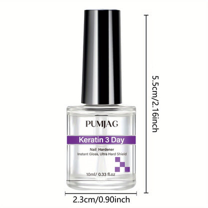Nail Strengthening Oil Serum – 3-Day Manicure Treatment with Biotin, Vitamin A E C & Calcium for Brittle Nails | Formaldehyde-Free Nail Repair & Growth Serum 0.34oz