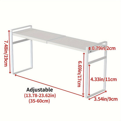 Narrow Shelf Organizer for Kitchen Bathroom Windowsill – Slim Adjustable Stackable Rack for Small Spaces, Counter Top, Window Plant Stand, Tall Thin Storage Shelving Unit