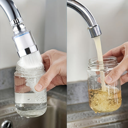 Faucet Aerator 360° Rotating Sink Filter – Universal Pressurized Spray Head for Kitchen & Bathroom, Adjustable Water Flow, Easy Install, Transparent Filter, Multi-Pack Options