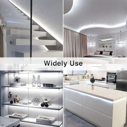 LED Strip Light 600 LEDs 2835 SMD Ultra Bright 5M 16.4ft, IP65 Waterproof Dimmable 12V Flexible Rope Light, Cuttable, for Under Cabinet, Bedroom, Kitchen, TV Backlight, Mirror, Bathroom, Stairway Lighting