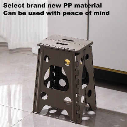 Folding Step Stool 19 Inch Heavy Duty 400 LBS Non-Slip with Handle Portable Foldable Step Ladder for Kitchen Camping Bathroom Bedroom Adults Seniors White Blue Grey